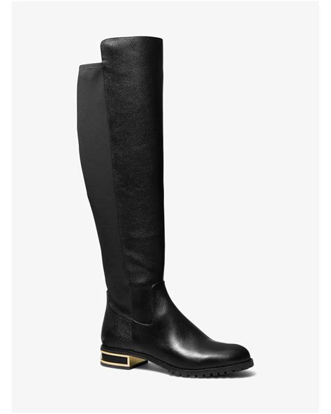 michael kors alicia leather over-the-knee boot